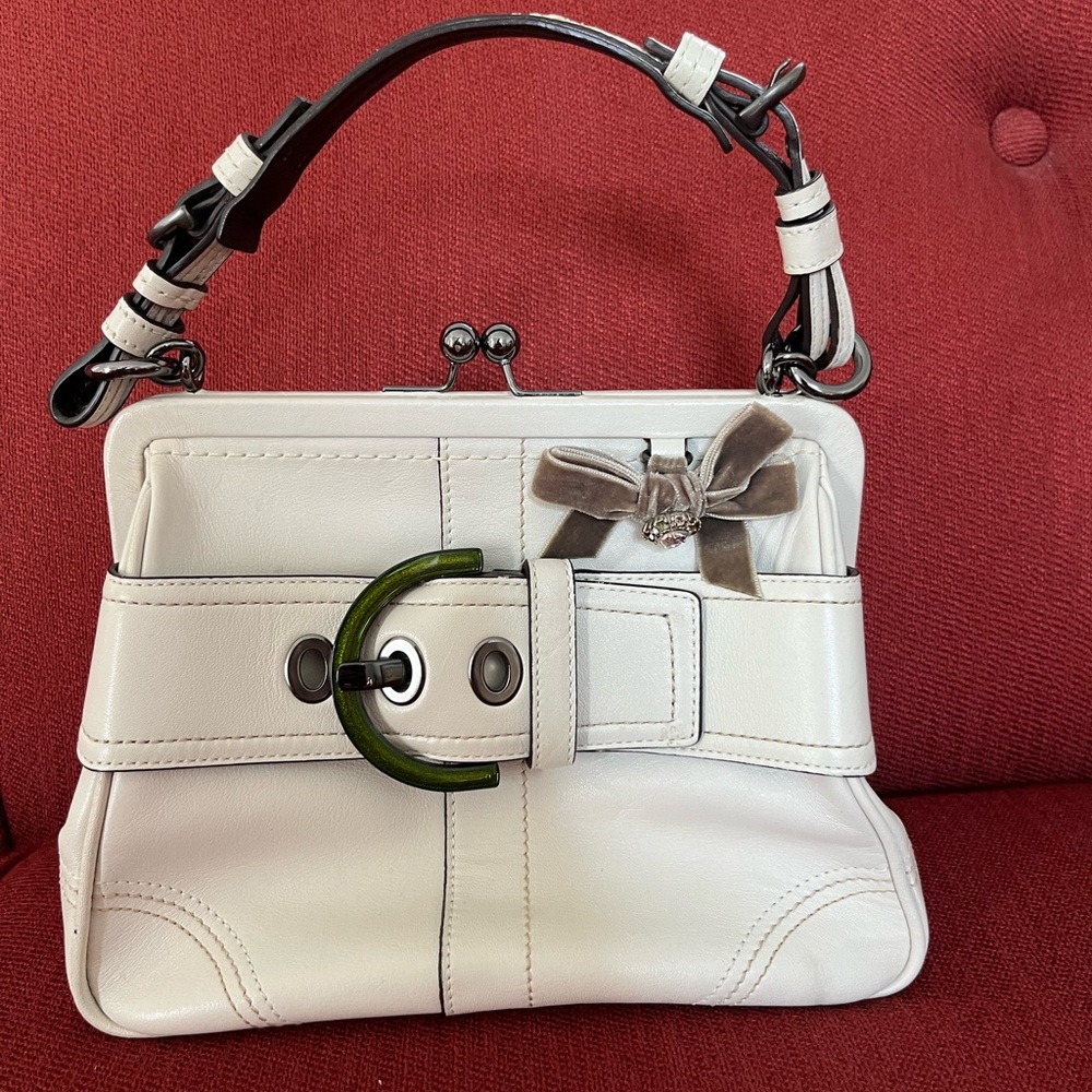 Coach vintage leather bag.